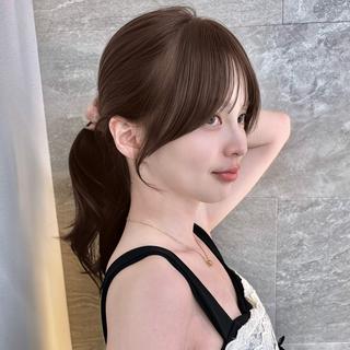セミロング 本田 奈穂美のヘアスタイル