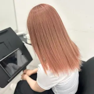 ミディアム カラー Acchon/心斎橋 💚ダブルカラーのヘアスタイル