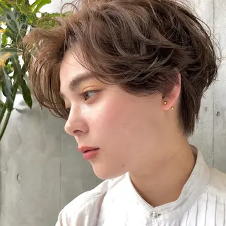 ショート カラー ヘアアレンジ 【ダメージレス施術】 【透明感】北村 拓也のヘアスタイル