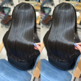 ロング カラー 髪質改善🩵縮毛矯正 代々木/木下のヘアスタイル