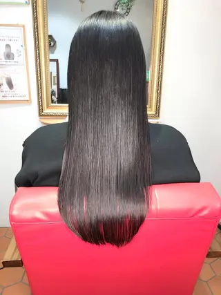 ロング カラー パーマ ヘアアレンジ 上西 高志のヘアスタイル