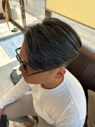 カラー メンズ 安藤 ひなたのヘアスタイル
