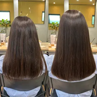 ロング パーマ hubhair レイヤー/透明感のヘアスタイル