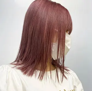 セミロング カラー ヘアアレンジ 福岡似合わせレイヤー /ウルフ/ハイトーンのヘアスタイル