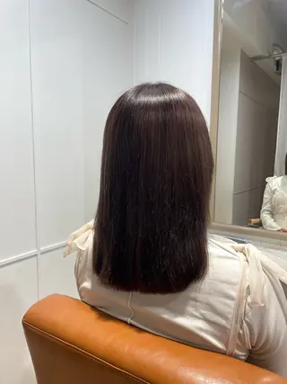 セミロング カットモデル/安城 美容院/大庭夏音のヘアスタイル