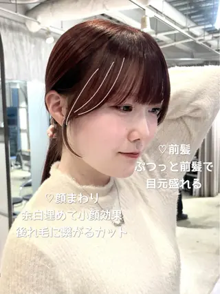 ロング 西田  美侑 /カットモデルのヘアスタイル