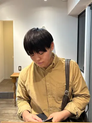 カラー メンズ 高木 花のヘアスタイル