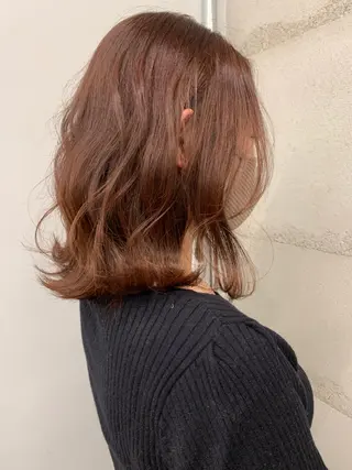 ミディアム 透明感カラー✂︎ /縮毛矯正/YUKAのヘアスタイル