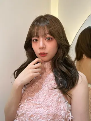 ロング カラー ヘアアレンジ 透明感カラー🩵 レイヤーカットYUIのヘアスタイル