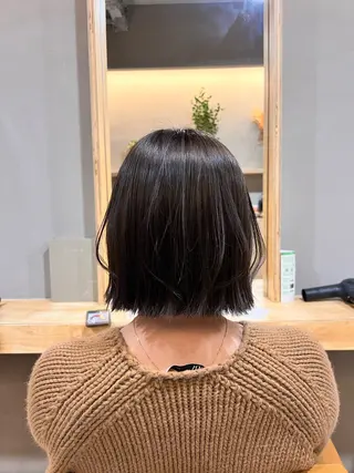 ショート カラー 神戸ボブ✂️ ioe三宮/田 伸佳のヘアスタイル