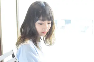 ミディアム セミロング ロング カラー パーマ ヘアアレンジ 今泉 直裕ショートボブの匠のヘアスタイル