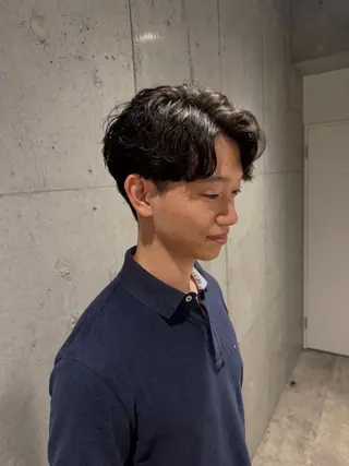 パーマ メンズ 井上 輝香 elima 武蔵小杉のヘアスタイル