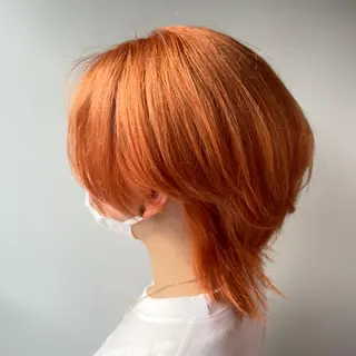 ショート ピンク・ベージュ🩰 カラー🫧とらのヘアスタイル
