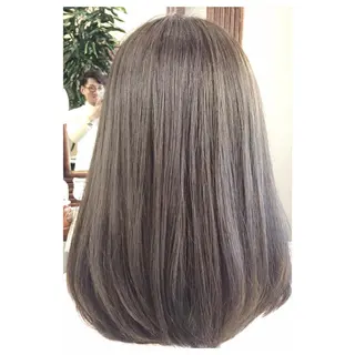 ミディアム カラー パーソナルカラー診断 できます　木曽　主博のヘアスタイル