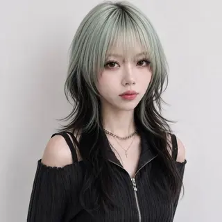 セミロング カラー ❤️🔥ハイトーン /レイヤー/IORIのヘアスタイル