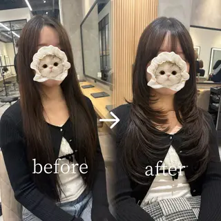 ロング カラー レイヤー🍀ボブ 浦和🍓YUIのヘアスタイル
