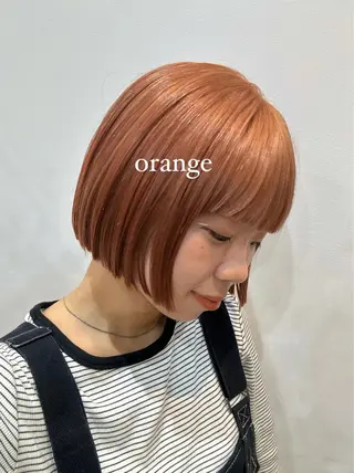 ショート カラー 暖色/ブリーチカラー 🍊 yu-na.のヘアスタイル