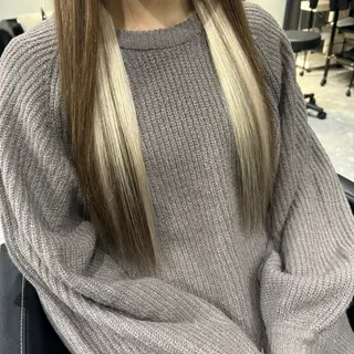 ロング RIN シールエクステのヘアスタイル