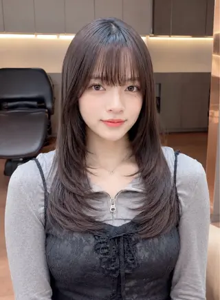 セミロング 久米 春輝のヘアスタイル