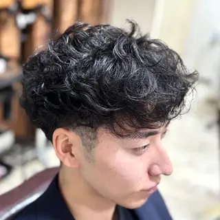 ショート パーマ メンズ 💥桜木町メンズ専門 💥ルキのヘアスタイル