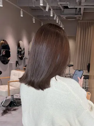 ミディアム カラー 髪質改善が得意✨ 榎本亜衣のヘアスタイル