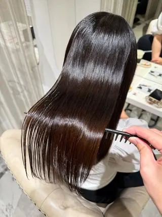 セミロング 福山髪質改善| 三宅星哉のヘアスタイル