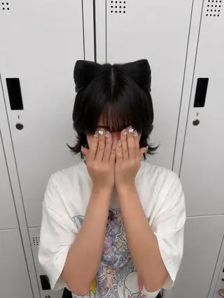 ミディアム 横浜 エクステ🎀 カラー/ルナのヘアスタイル