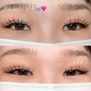 マツエク・マツパ rino✴︎/LED ・ダブルフラット🐬のマツエク・マツパデザイン