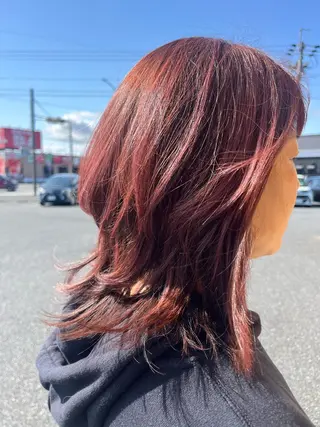ミディアム 大橋 美紀 アルファカットヴィラのヘアスタイル