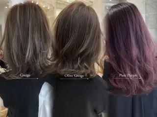 ロング ブリーチなし透明感 カラー/松沢州途のヘアスタイル