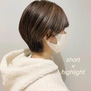 ショート カラー ボブ/salut町田 🧡kanaのヘアスタイル