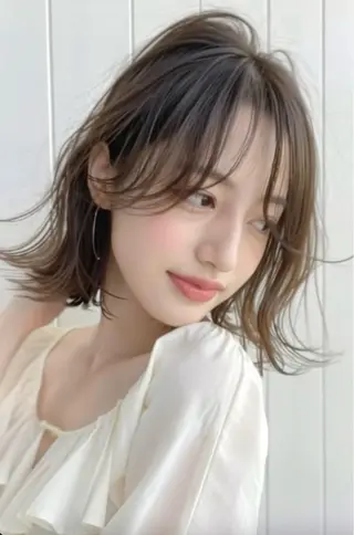 ミディアム イノウエ アイ KNACK 阿倍野のヘアスタイル