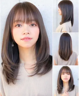 ミディアム 🌷レイヤー・ボブ /tomomi🌷のヘアスタイル