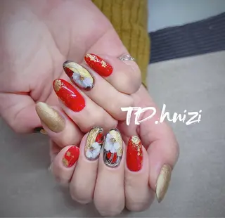 セミロング めぐみのネイルサロン スタッフ練習のネイルデザイン
