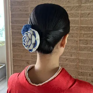 ミディアム ヘアアレンジ カットモデル/ セット/宮里心香のヘアスタイル