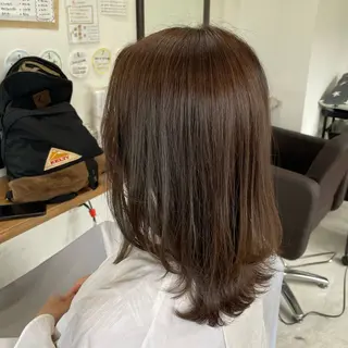 セミロング 飯島 成美のヘアスタイル