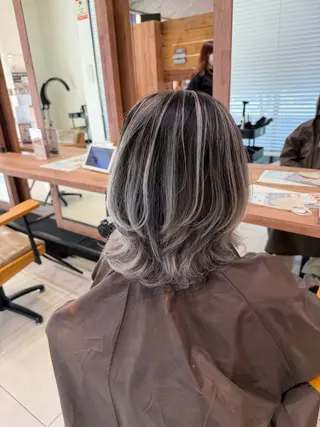 セミロング カラー ヘアアレンジ 🇺🇸海外ヘア 🇰🇷MASANOのヘアスタイル