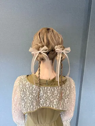 ロング ヘアアレンジ arika さやのマツエク・マツパデザイン