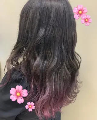 カラー ヘアアレンジ 🕊 Luana 🌷︎のマツエク・マツパデザイン