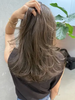 ロング カラー 谷町/Le'a /竹原しおなのヘアスタイル