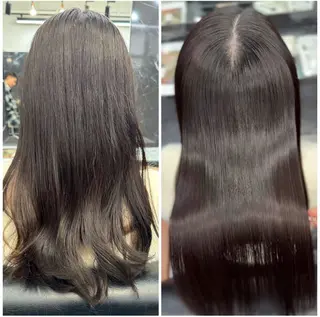 ロング JIN|朝楽になる 乾かしただけで極艶髪のヘアスタイル