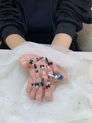ネイル HANA 長さだしのネイルデザイン