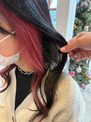 ロング かまだ しおりのヘアスタイル