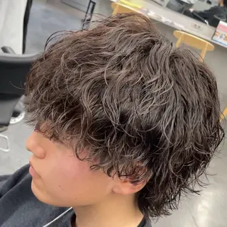 ミディアム パーマ ヘアアレンジ メンズ fifth 石川 凪のヘアスタイル