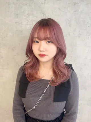 ミディアム KAEDE🎀 縮毛矯正&パーマ特化のヘアスタイル