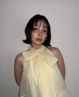 ショート 神戸レイヤーカット 顔周り/骨格診断のヘアスタイル