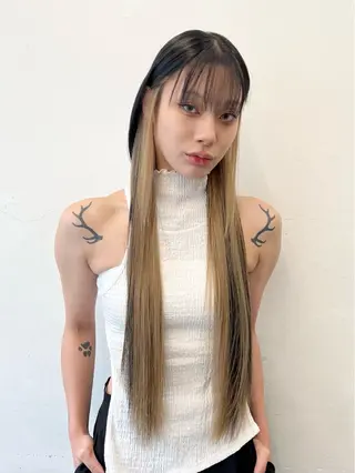 ロング カラー HARU//原宿🤍 リピート率NO.1のヘアスタイル