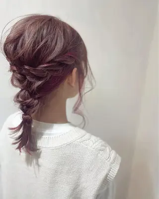 セミロング カラー ヘアアレンジ 💛🤍U too e’s /店長🧸のヘアスタイル