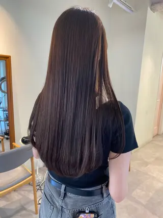 セミロング カラー 当日予約大歓迎💗 依田瑞希のヘアスタイル