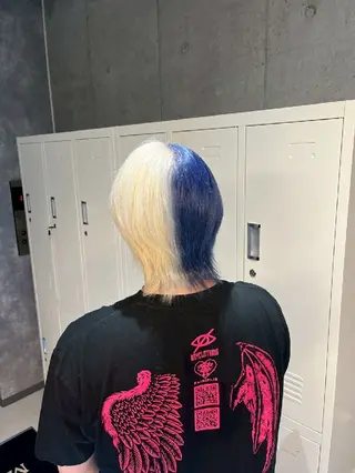 メンズ カラー 地雷系🎀ハイトーン 💙荒川結星のヘアスタイル
